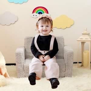 Meubles de chambre d'enfants canapé <span class=keywords><strong>pliable</strong></span> en mousse canapé rabattable en mousse moelleux et doux pour bébé nuage canapé-lit en peluche pour tout-petit chaise pour enfants - Product Image 3