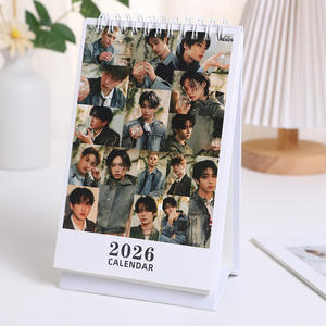 KPOP StrayKids I-DLE ST 2026 calendario Hyunjin Felix V <span class=keywords><strong>Jungkook</strong></span> S.Coups Wonwoo Fashion Calendar Fashion forniture quotidiane per arredamento Desktop - Product Image 4