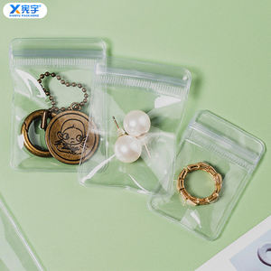 Bolsa de Plástico Transparente con Cierre Autoadhesivo y Logotipo Personalizado para Joyería, Bolsa de Almacenamiento Impermeable para Juguetes de Peluche, Artesanías, Correas de Reloj - Product Image 5