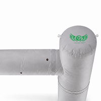 Système de distribution d'air frais flexible pour CVC, conduit d'air textile, ventilation anti-condensation en tissu pour atelier et hôpital