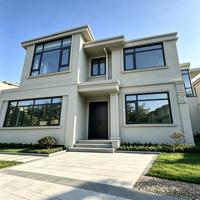 Fenêtre à battant moderne en aluminium à rupture de pont thermique, verre de sécurité feuilleté PVB, insonorisée, anti-effraction, pour projets hôteliers, villas et balcons