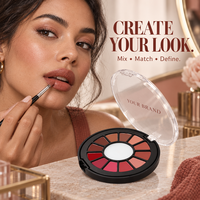 Palette de rouges à lèvres 12 couleurs multicolores longue tenue, anti-transfert, naturel, ne colle pas au verre, différentes nuances pour maquillage quotidien, marque privée