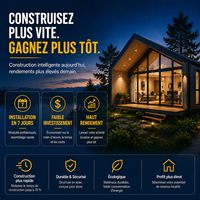 Kits de maisons en acier léger pour usage commercial, maison préfabriquée modulaire détachable à toit triangulaire moderne, maison d'hôtes, hôtel de villégiature