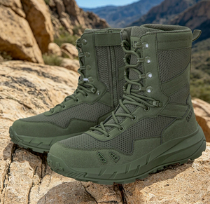 TSB108 AS33 Coyote Brown Black OD green summer breathable tactical <b>boots</b> with side zip - Product Image 4