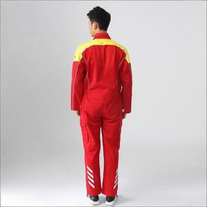 Tuta da Lavoro Riflettente ad Alta Visibilità NFPA con Protezione Antincendio |   Tuta da Lavoro Bicolore Rossa e Gialla per Stazioni di Servizio, Riparazioni Auto, Settore Minerario - Product Image 2