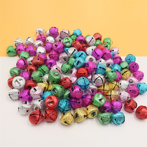 Campanas Cruzadas de 8mm, 15mm y 25mm, Colores Variados, Suministros de Metal para Manualidades, para Hacer Joyería, Decoraciones Navideñas - Product Image 1