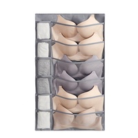 Sac de rangement pour sous-vêtements à suspendre dans la garde-robe, double face, multi-couches, organisateur de soutiens-gorge, de sous-vêtements et de chaussettes pour dortoir, chambre à coucher, placard