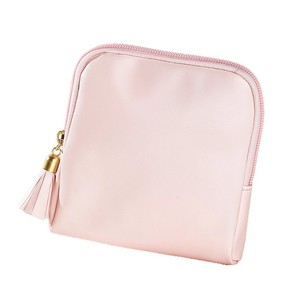 Jewelry Storage Bag Leather Solid Color Lightweight Travel Jewelry Case - Product Image 1