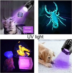 Đèn Pin Chiến Thuật Thu Phóng Tầm Xa Đèn Pin <span class=keywords><strong>Led</strong></span> UV Màu Vàng Xanh Dương Đỏ Trắng Xanh Lá Tím Dùng Cho Săn Bắn Câu Cá Ngoài Trời - Product Image 5