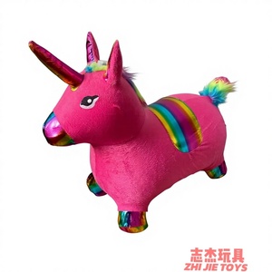 Jouet gonflable en PVC pour enfants, animaux sauteurs (boucs, chevaux, cerfs) pour fêtes - Unisexe - Product Image 1