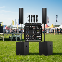 Système audio professionnel Line Array auto-alimenté 15 pouces F4.8+FX15, haute qualité, portable, équipement sonore 900W