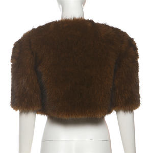 2026 nuovo abbigliamento da <span class=keywords><strong>donna</strong></span> moda girocollo manica corta tenere caldo <span class=keywords><strong>cappotto</strong></span> <span class=keywords><strong>di</strong></span> <span class=keywords><strong>pelliccia</strong></span> più spessa <span class=keywords><strong>per</strong></span> le donne - Product Image 6