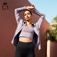 Body de Fitness pour femmes Gym Wear deux pièces Yoga barboteuse avec fermeture éclair séchage rapide Bodyfitting exercice combinaison en gros