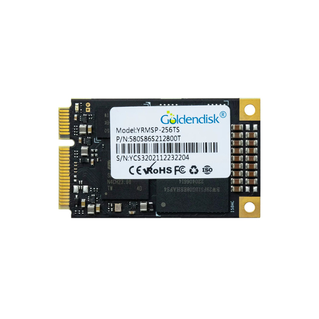 GoldenDisk YRMSP-128TS M-SATA Internal SSD 256GB/512GB 6Gb/s Interface with Power Loss Protection for Desktop Use