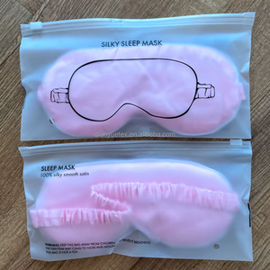 Antifaz de satén suave con correa elástica para dormir, regalo de moda al por mayor, antifaz para ojos, para viajes, con logotipo personalizado - Product Image 2