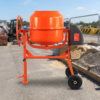BULANDE Bétonnière Électrique Mobile Mini de Haute Qualité pour Chantier, Déchargement Manuel, Moteur 550W, Productivité 2M/H