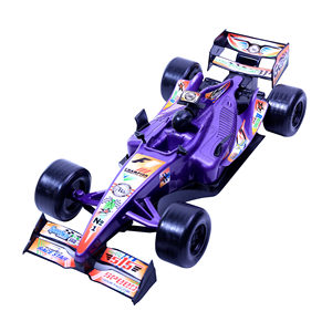 Formula Racing Car Toy for Kids Plastic Pull-Back Friction-<b>Powered</b> High Speed Track Play Vehicle <b>Mesh</b> Packed - Product Image 1
