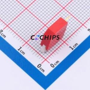 DSDP-01-R DIP Switch Through hole Component (THT) Switch Piano Key 1 2.54mm Red - Product Image 2