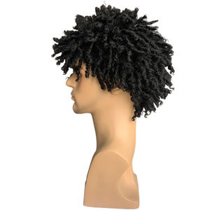Trenzas de <span class=keywords><strong>Pelo</strong></span> Sintético al Por Mayor, Peluca Masculina para Uso Diario y Fiestas, Negro, Marrón, Natural, Liso, <span class=keywords><strong>Corto</strong></span>, Resistente al Calor - Product Image 3