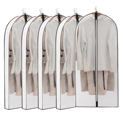 GG13 Custom PEVA Dust Cloth Cover Non-woven Fabrics Foldable Wedding Dress Suit Cover Clothing Bag Three-dimensional Garment Bag