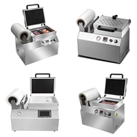 Facile à utiliser 240VCT pour 1 usine Body-fit Saucisse Boeuf Peau Alimentaire Sous Vide Scellant Machine D'emballage Sous Vide Plateau Machine D'emballage