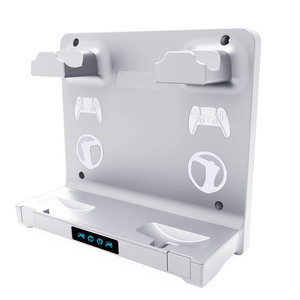 Soporte de montaje en pared soporte de consola de <span class=keywords><strong>juegos</strong></span> para <span class=keywords><strong>ps5</strong></span> y <span class=keywords><strong>PS5</strong></span> accesorios delgados controlador soporte de carga para auriculares soporte de almacenamiento - Product Image 2