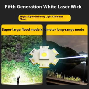 Süper güçlü uzun menzilli LED şarj edilebilir taktik EDC el feneri 5400mAh dahili pil acil spot el feneri - Product Image 5