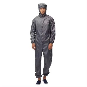 H-1109 Combinaison antistatique à capuche, type split, <span class=keywords><strong>anti</strong></span>-poussière, pour atelier pharmaceutique, vêtements de travail antistatiques, vêtements de sécurité ESD - Product Image 5