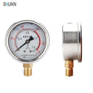 SHUIKN YN60 디지털 유압 압력 게이지 고온 부식 방지 철도금 니켈 케이스 정확도 등급 2.5 - Product Image 3