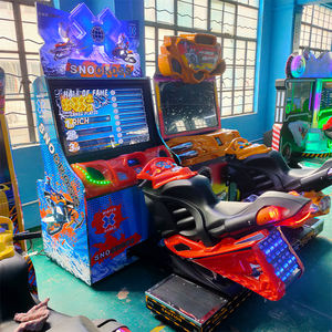 Machine de jeu de course vidéo d'arcade de moteur de neige de simulateur de course de <span class=keywords><strong>moto</strong></span> à jetons pour le terrain de jeu d'amusement - Product Image 3
