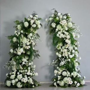 Arcos de Flores Personalizados en Blanco, Verde, Rosa y Rojo para Decoración de Bodas y Hoteles, Flores para Portales - Product Image 3