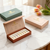 Boîte d'échantillons de parfum de luxe certifiée écologique en matériaux recyclés - Boîte testeur en carton rigide avec fermeture magnétique et impression UV