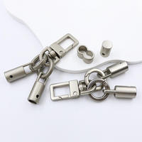 Fermoirs pivotants en métal DIY, boucle à homard, chaîne, pendentif, cordon, mousqueton à pression avec porte-clés, accessoires pour sac