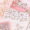 Fleur <span class=keywords><strong>transparente</strong></span> en vinyle étanche, autocollants Kawaii pour album pour ordinateur portable, autocollants de dessin animé pour feuilles cadeaux en boîte pour enfants - Product Image 3