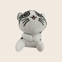Mini sac porte-clés Kawaii mignon en peluche animaux chats sac à main suspendu cartable pendentif enfants cadeau pour machine à poupée