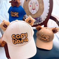Chapeau de décoration d'animal en peluche de canard Capybara de dessin animé drôle casquette adulte décontractée pour enfants