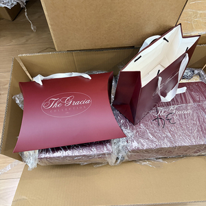 MUYANG Luxury White Rigid Gift Box with Maroon Ribbon and Panther Design <b>Square</b> Paperboard Packaging - Product Image 6