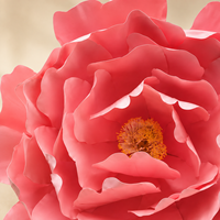 Sculpture géante de tête de rose en papier, fleur artificielle rose, décoration pour événements de mariage, affichage floral commercial, décoration de scène