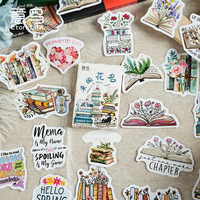 30 Pak tirai buatan tangan, stiker penyegel Universal dekoratif desain nama bunga tidak diketahui kreatif