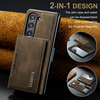 Étui pour carte de crédit antichoc 2 en 1 portefeuille en cuir sac housse de téléphone pour Samsung Galaxy S24 S25 S23 Fe Ultra DG Ming étuis