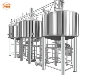 Automatische Turnkey 2000L Bier Brouwerij Systeem Industriële Rvs 20HL Bier Apparatuur Voor Verkoop