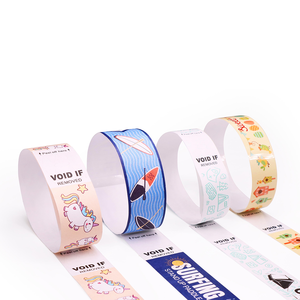 Événement promotionnel personnalisé Tyvek vinyle PP bracelet jetable mode fête Festival Concert <span class=keywords><strong>billet</strong></span> entrée sécurisé visiteur Club - Product Image 3