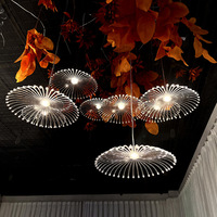 Luminaire de plafond pour mariage, 10 têtes, lumières décoratives en forme de pissenlit, guirlande suspendue en forme de Ginkgo Biloba, haute qualité, nouvelle décoration de mariage