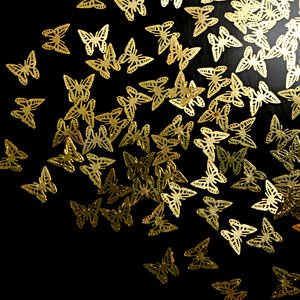 TSZS Venta Caliente 10000 Unids/Bolsa 3D Hueco Metal Nail Stud Oro Plata Remache Mariposa Mezclado Metal Rebanada para Nail Art Rhinestones - Product Image 3