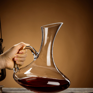 Élégante <span class=keywords><strong>carafe</strong></span> à <span class=keywords><strong>vin</strong></span> <span class=keywords><strong>en</strong></span> <span class=keywords><strong>verre</strong></span> transparent <span class=keywords><strong>en</strong></span> <span class=keywords><strong>forme</strong></span> <span class=keywords><strong>de</strong></span> U, sans plomb, fabriquée à la main, <span class=keywords><strong>carafe</strong></span> à bouteille <span class=keywords><strong>de</strong></span> 2000ml avec accessoires pour bar à la maison - Product Image 6