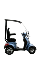 Scooter électrique chinois modèle Pika-Roof, cyclomoteur, tricycle, moto à 4 roues, 1000W, 60V20AH, 25KM/H, pour adultes, grande capacité