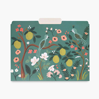 Personalizado Floral verde impreso de papel de las carpetas de archivo titular Oficina documento organizador bolsa