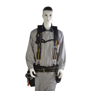 H-Type Design Heavy Duty <strong>Work</strong> Tool Belt Braces Suspenders Padded with 4 Support Loops and Tool <strong>Pouch</strong> Customized OEM - Product Image 6