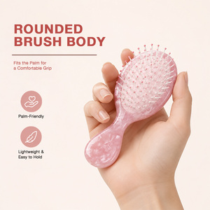 Brosse à cheveux en acétate de cellulose avec logo personnalisé et technologie coussin d'air pour les collections de gros et de détail de produits de beauté - Product Image 6