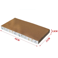 Planche à gratter simple et écologique pour chat, boule à gratter en bois, poly-sac emballé à l'intérieur, jouet parfait pour chats.